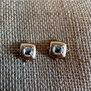 Brighton gold stud earrings